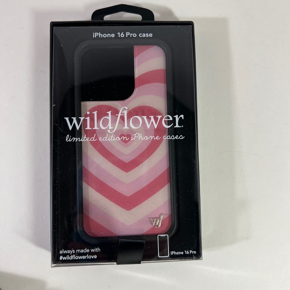 Wildflower iPhone 16 Pro Case Latte Love Pink NIP